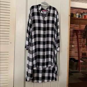 Time and tru gingham shirt dress